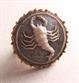 Vintage 1970's Lucite Scorpion Adjustable Ring Scorpio 