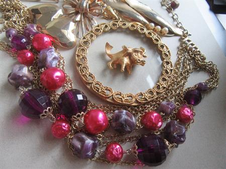 vintage Jewelry Lot Taurus Polo Mallet Pins