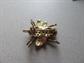 Crystal ? Bee Figural Pin Brooch