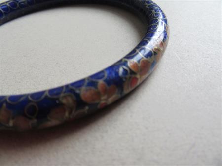 Vintage Cloisonné  Bangle Bracelet