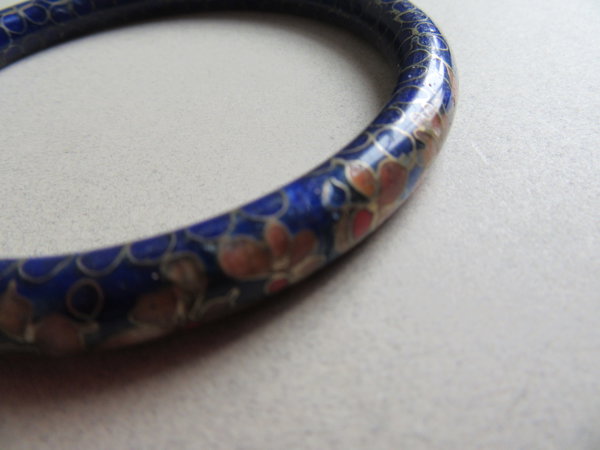 Vintage Cloisonné  Bangle Bracelet