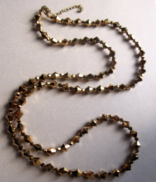 Gold Crystal Necklace