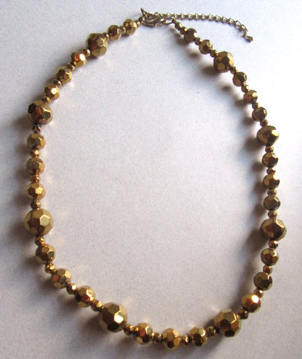 Gold Crystal Necklace