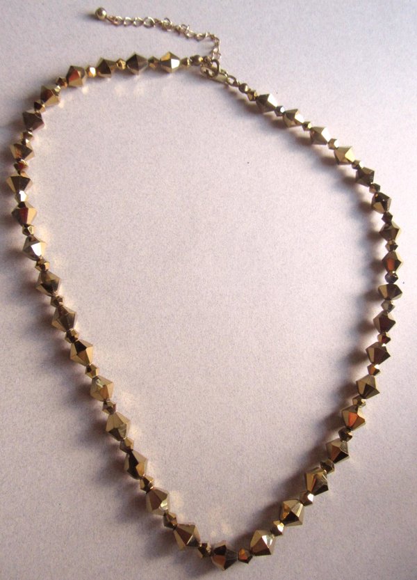 Gold Crystal Necklace