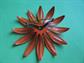 Mod 1960's Orange Flower Pin Vintage Jewelry