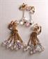 Vintage Crystal Clip Earrings