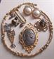vintage and Up Jewelry Lot Pin Brooch Necklaces Earrings