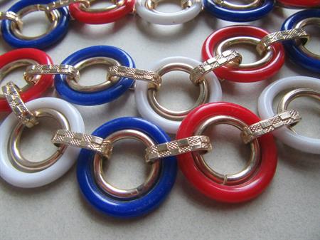 Vintage 1960's Mod Ring Chain Belt '60's Accessories