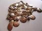 Vintage Sea Shell Charms Chain Necklace 