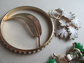 Vintage Jewelry Lot Glass Duck Pin Bracelets Pins Brooch