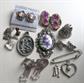Vintage Jewelry Lot Earrings  Pin Pendants & More