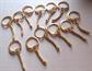 One Dozen Vintage Key Chains Keychains Crafting