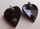 Antique Black Glass Cloak  Clasp Goth
