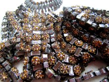Taupe Rhinestone Harvest Lot 19 Stretch Bracelets