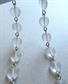 Vintage Frosted Glass Hearts Chain Jewelry Making