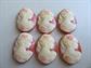 Six Vintage Resin Cameos Jewely Making Supplies