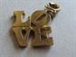Vintage Monet Love Bracelet Charm Hippie Groovy