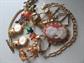 Vintage and Up Jewelry Lot  Pins Brooch Bracelet Sweater Clip