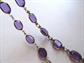Vintage Purple Lucite Brass Chain Over 11 Yards Jewelry Making Supplies