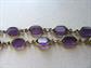 Vintage Purple Lucite Brass Chain Over 11 Yards Jewelry Making Supplies