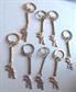 Vintage Bear Key Rings Lot Never Used