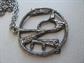 Vintage 1960's Mod Love Pendant Necklace Hippie Valentines