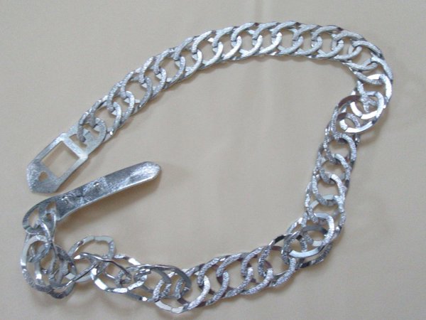 Vintage Silver Chain Belt 1960's Accessories