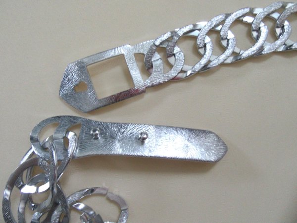 Vintage Silver Chain Belt 1960's Accessories