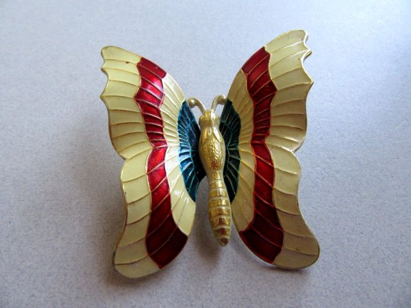 Vintage Western Germany Butterfly Pin Brooch 
