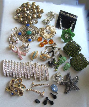 Rhinestone Harvest Lot Crafting Jewelry Making