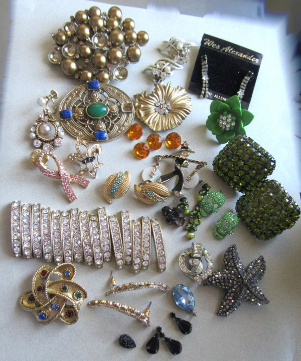 Rhinestone Harvest Lot Crafting Jewelry Making