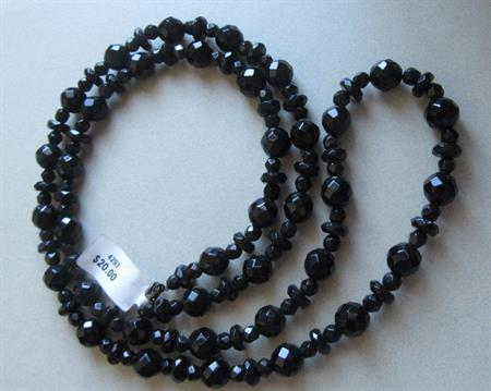 Black Glass Necklace 38