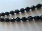 Vintage Faceted Black Glass Necklace