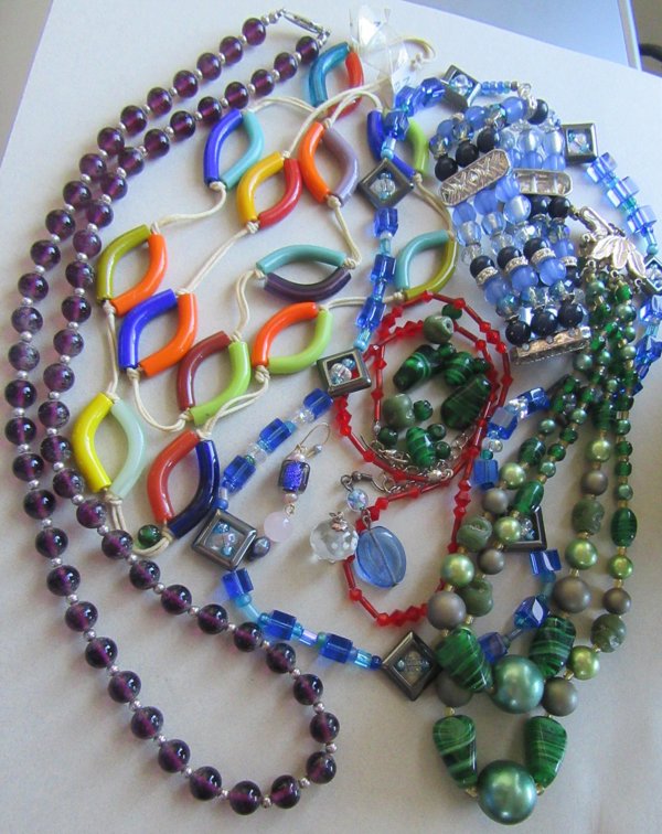 Glass Beads Lot Jewelry Making Supples