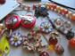Vintage Jewelry Lot Necklaces Earrings Reds Oranges