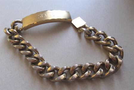 Vintage 1970's Scott ID Bracelet Men's Jewelry