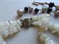 Vintage Jewelry Lot Mother of Pearl Bone