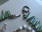 Vintage 1950's and Up Jewelry Lot Necklaces Earrings