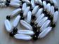 Vintage Black and White Multi Strand Necklace Hong Kong