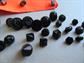 Antique Black Buttons some Tinies Sewing Notions Quliting
