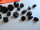 Antique Black Buttons some Tinies Sewing Notions Quliting