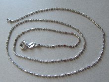 18k White Gold Plated Chain