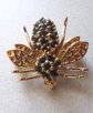 Sapphires? Bee Pin Figural Brooch