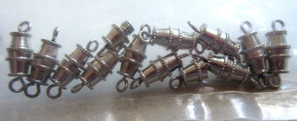 Vintage One Dozen Screw Barrel Necklace Clasps Jewelry Making Beading Supplies