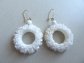 Vintage Bubble Lite Featherlite Hoop Earrings 