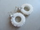 Vintage Bubble Lite Featherlite Hoop Earrings 