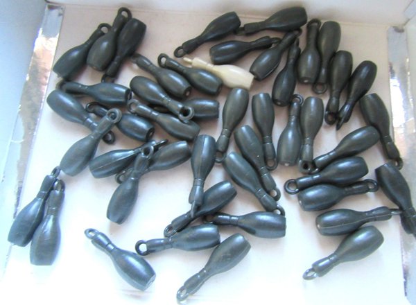 Vintage 1950's Plastic Bowling Pin Charms Pendants Jewelry Making Supplies