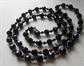 Faceted Black Glass Necklace Beads