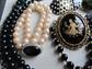 Vintage Jewelry Lot Earrings Lucite Necklace and More