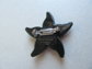 Vintage Hand Painted Russian Rose Star Fish Pin Brooch